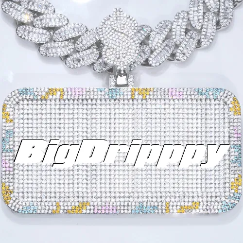 CUSTOM LETTER NECKLACE 3D COLORFUL SQUARE sold by The GUU Shop