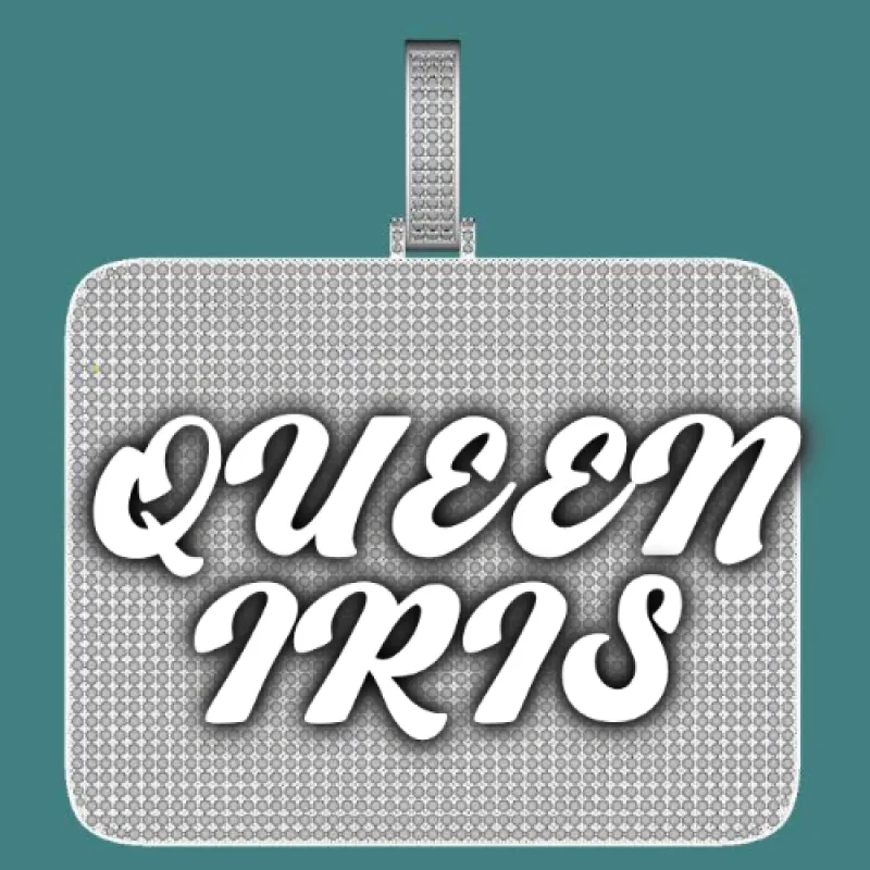 CUSTOM LETTER NECKLACE 3D BIG SQUARE sold by The GUU Shop