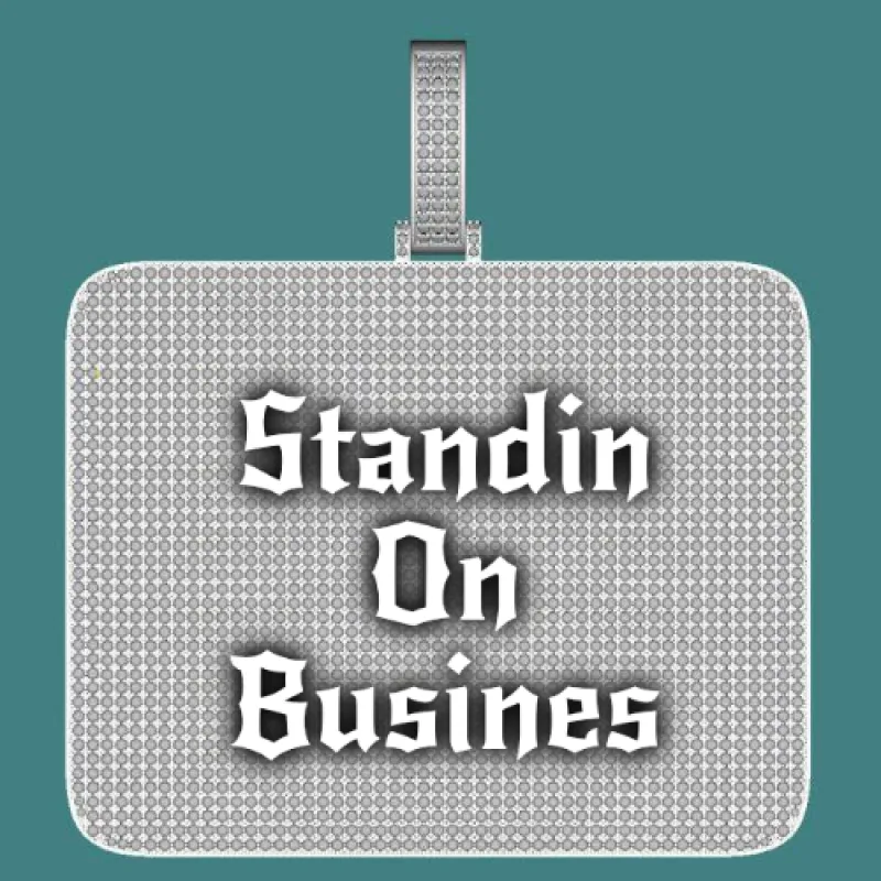 CUSTOM LETTER NECKLACE 3D BIG SQUARE sold by The GUU Shop