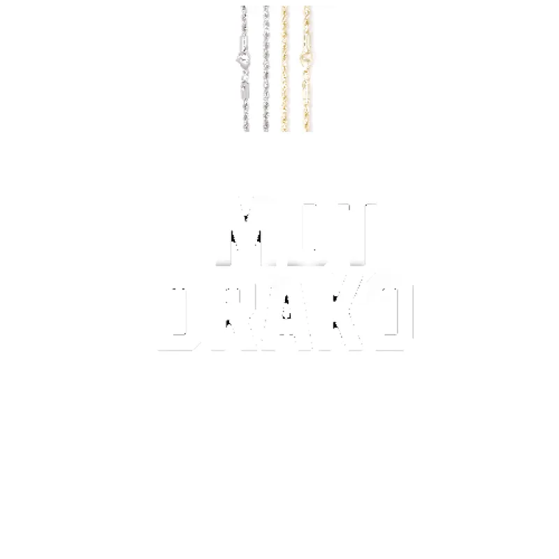 Custom Letters Baguette Two Layer Necklace made by The GUU Shop