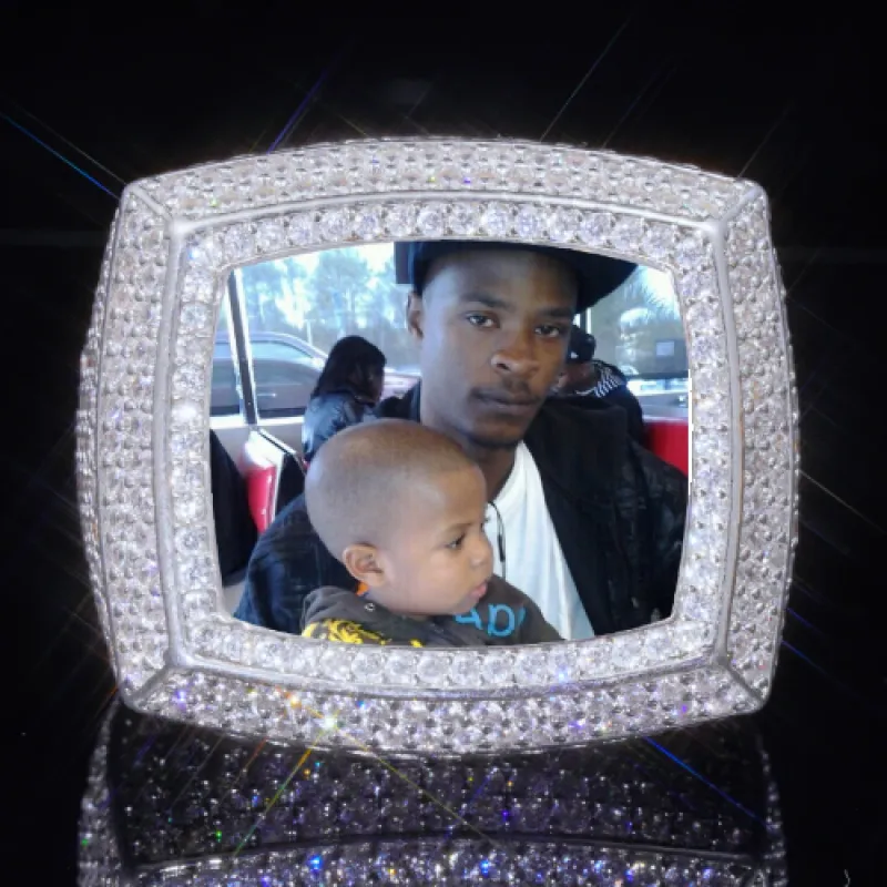 3D CUSTOM PICTURE ICED RING sold by The GUU Shop