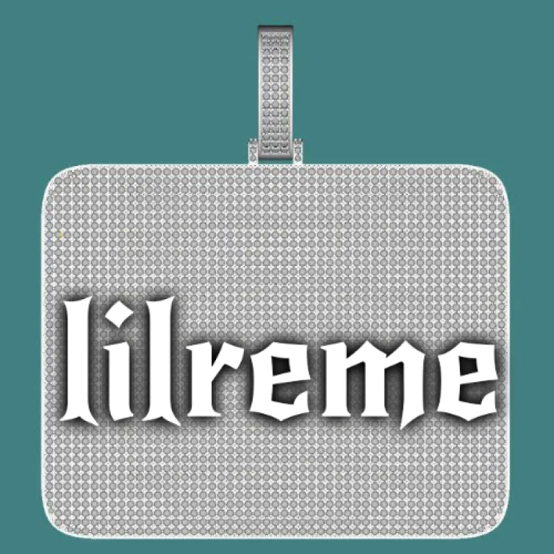 CUSTOM LETTER NECKLACE 3D BIG SQUARE sold by The GUU Shop