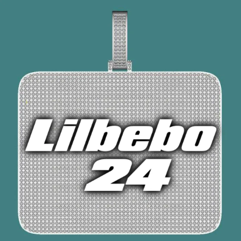 CUSTOM LETTER NECKLACE 3D BIG SQUARE sold by The GUU Shop