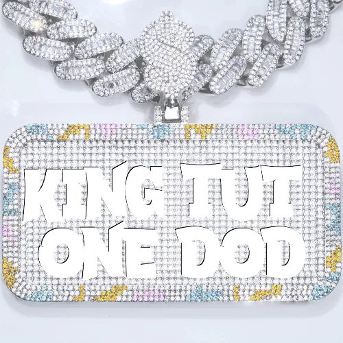 CUSTOM LETTER NECKLACE 3D COLORFUL SQUARE sold by The GUU Shop