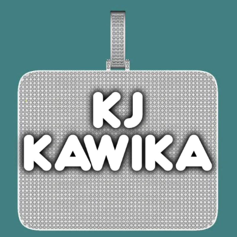 CUSTOM LETTER NECKLACE 3D BIG SQUARE sold by The GUU Shop