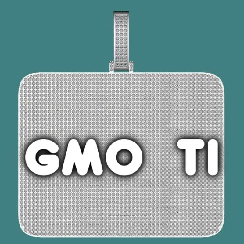 CUSTOM LETTER NECKLACE 3D BIG SQUARE sold by The GUU Shop