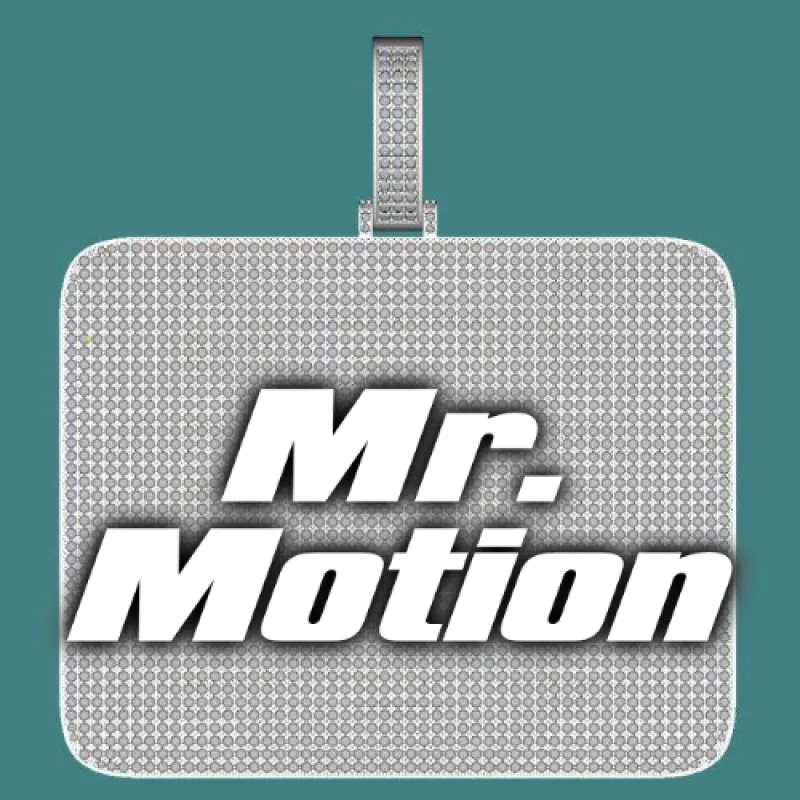 CUSTOM LETTER NECKLACE 3D BIG SQUARE sold by The GUU Shop