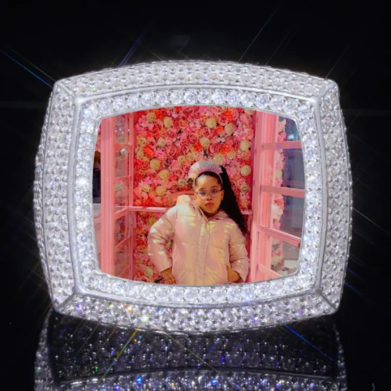 3D CUSTOM PICTURE ICED RING sold by The GUU Shop