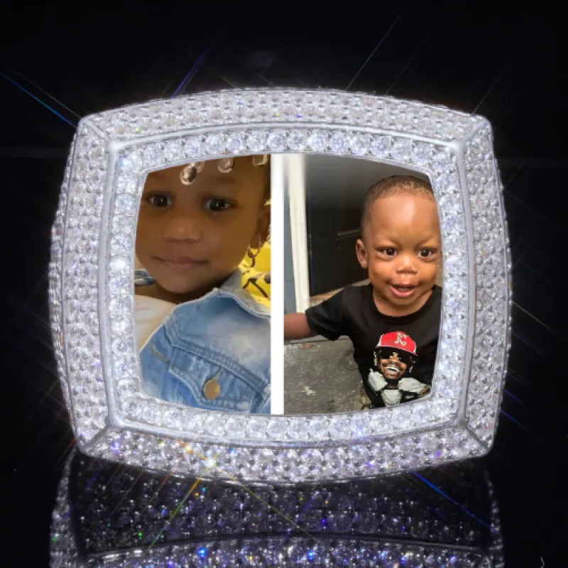 3D CUSTOM PICTURE ICED RING sold by The GUU Shop