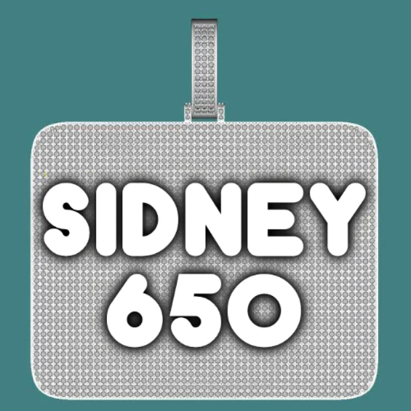 CUSTOM LETTER NECKLACE 3D BIG SQUARE sold by The GUU Shop