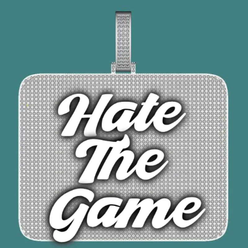 CUSTOM LETTER NECKLACE 3D BIG SQUARE sold by The GUU Shop