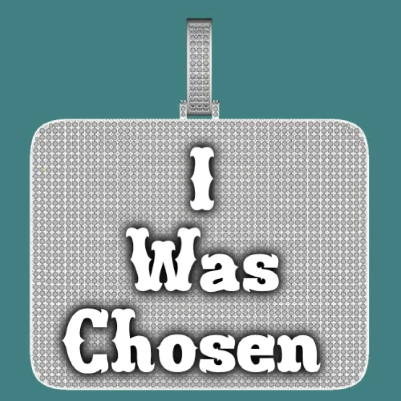 CUSTOM LETTER NECKLACE 3D BIG SQUARE sold by The GUU Shop