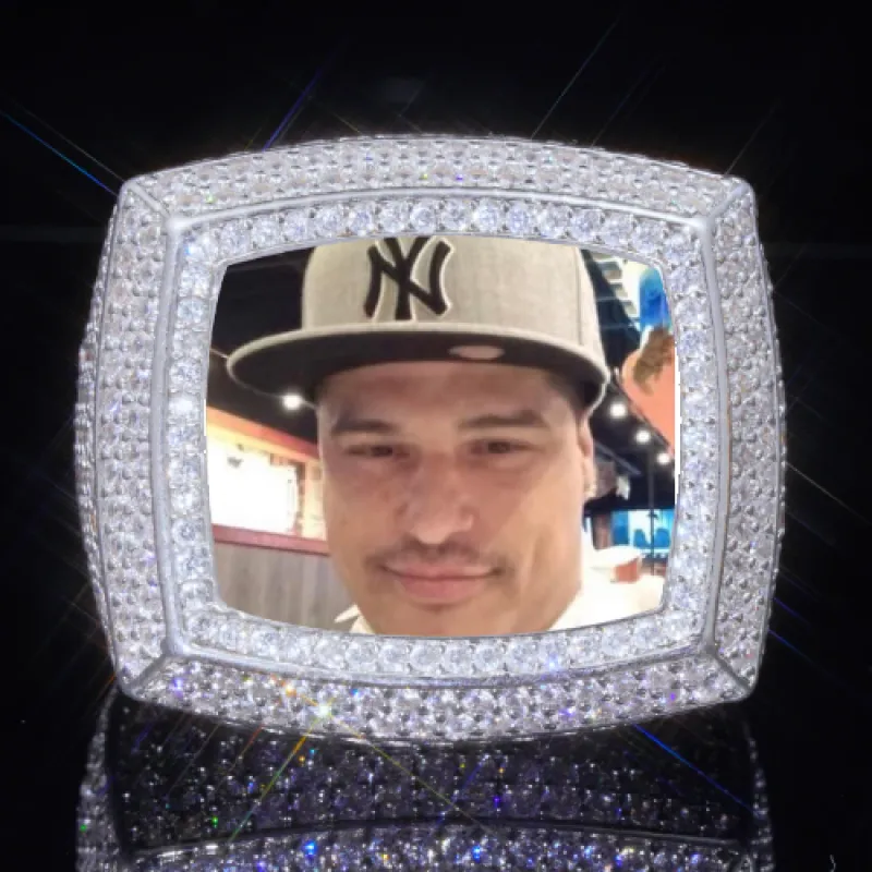 3D CUSTOM PICTURE ICED RING sold by The GUU Shop