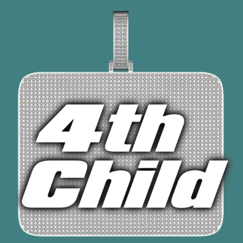 CUSTOM LETTER NECKLACE 3D BIG SQUARE sold by The GUU Shop