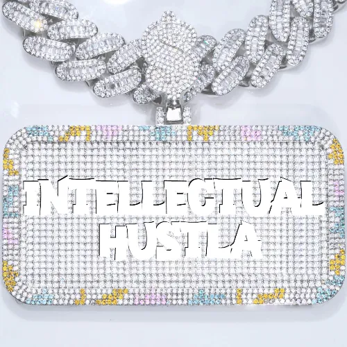 CUSTOM LETTER NECKLACE 3D COLORFUL SQUARE sold by The GUU Shop