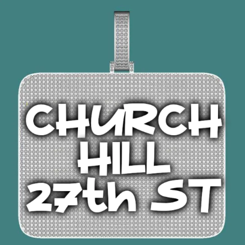 CUSTOM LETTER NECKLACE 3D BIG SQUARE sold by The GUU Shop