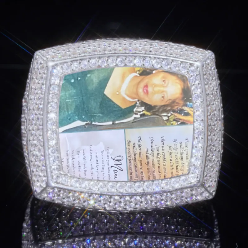 3D CUSTOM PICTURE ICED RING sold by The GUU Shop