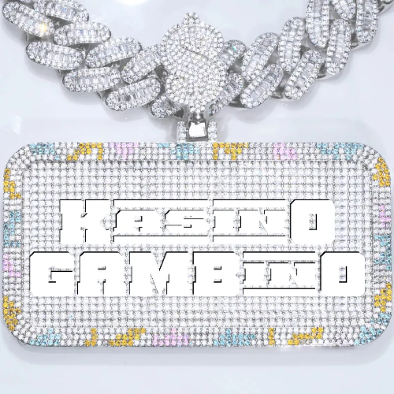 CUSTOM LETTER NECKLACE 3D COLORFUL SQUARE sold by The GUU Shop