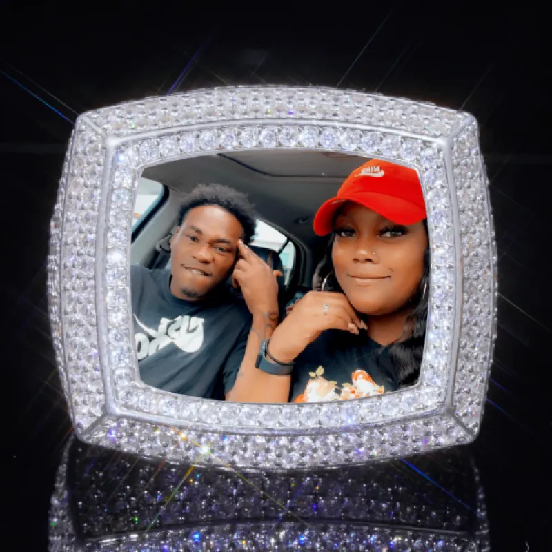 3D CUSTOM PICTURE ICED RING sold by The GUU Shop