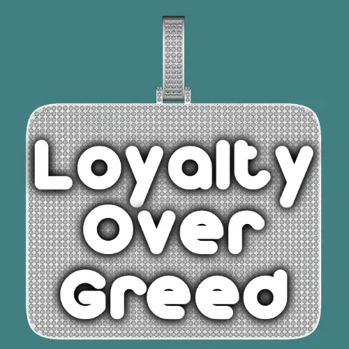 CUSTOM LETTER NECKLACE 3D BIG SQUARE sold by The GUU Shop