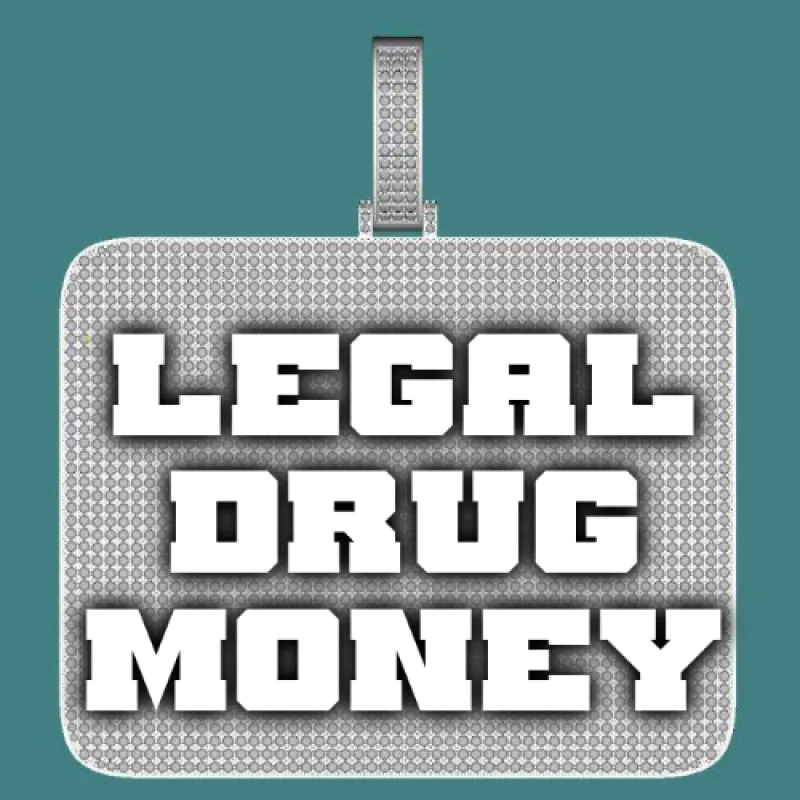 CUSTOM LETTER NECKLACE 3D BIG SQUARE sold by The GUU Shop