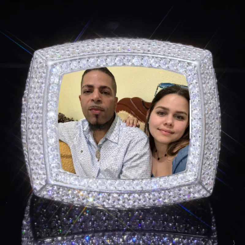 3D CUSTOM PICTURE ICED RING sold by The GUU Shop