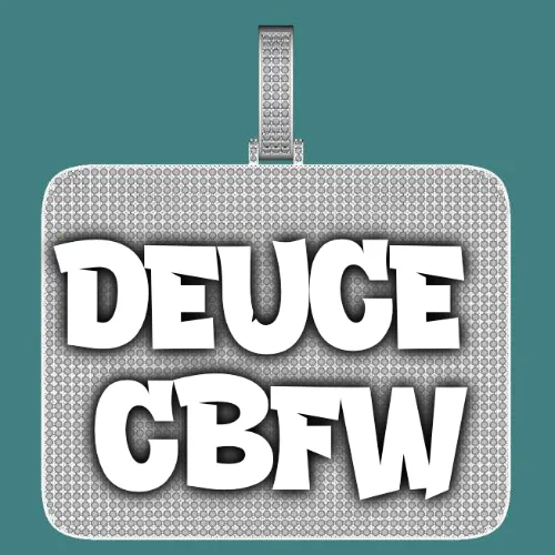 CUSTOM LETTER NECKLACE 3D BIG SQUARE sold by The GUU Shop