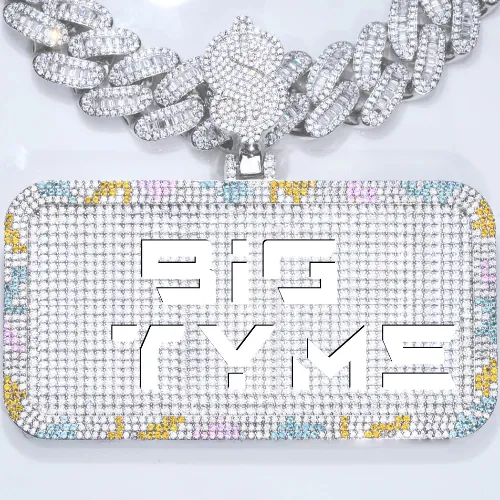 CUSTOM LETTER NECKLACE 3D COLORFUL SQUARE sold by The GUU Shop