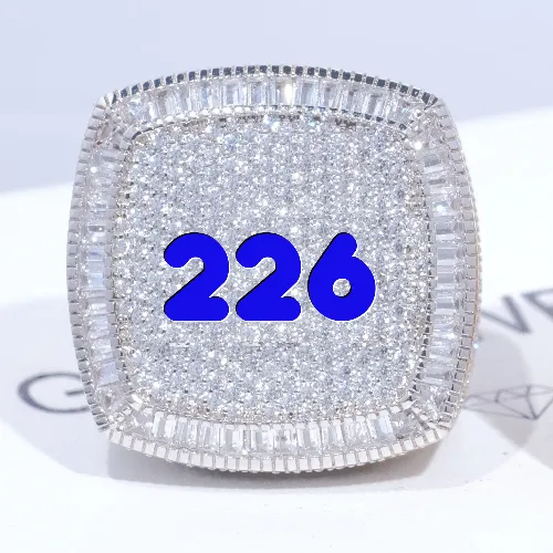 CUSTOM LETTER 3D ICED RING sold by The GUU Shop