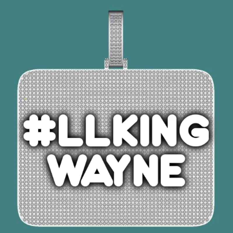 CUSTOM LETTER NECKLACE 3D BIG SQUARE sold by The GUU Shop