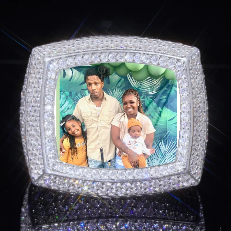 3D CUSTOM PICTURE ICED RING sold by The GUU Shop