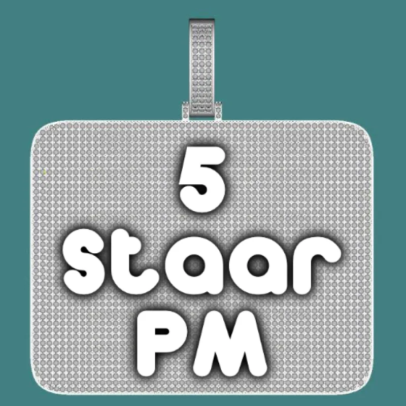 CUSTOM LETTER NECKLACE 3D BIG SQUARE sold by The GUU Shop