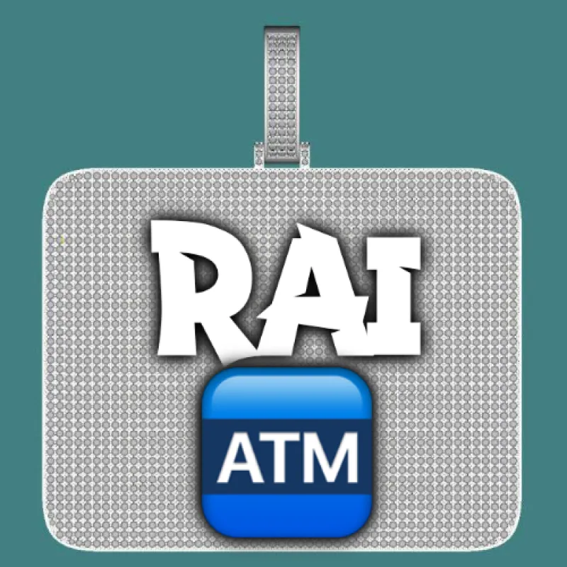 CUSTOM LETTER NECKLACE 3D BIG SQUARE sold by The GUU Shop