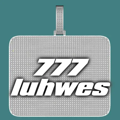 CUSTOM LETTER NECKLACE 3D BIG SQUARE sold by The GUU Shop