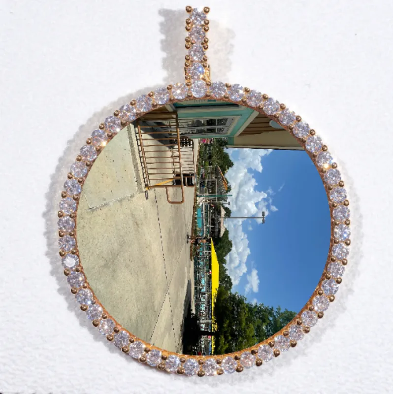 LARGE 3D CIRCLE CUSTOM PICTURE PENDANT sold by The GUU Shop