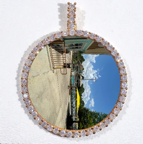 LARGE 3D CIRCLE CUSTOM PICTURE PENDANT sold by The GUU Shop