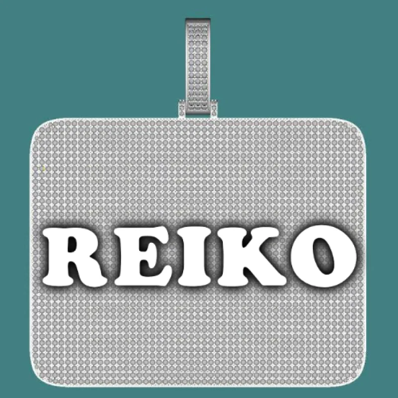 CUSTOM LETTER NECKLACE 3D BIG SQUARE sold by The GUU Shop