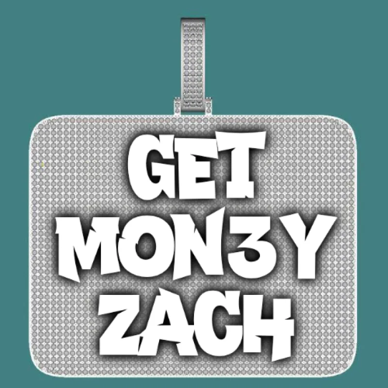 CUSTOM LETTER NECKLACE 3D BIG SQUARE sold by The GUU Shop