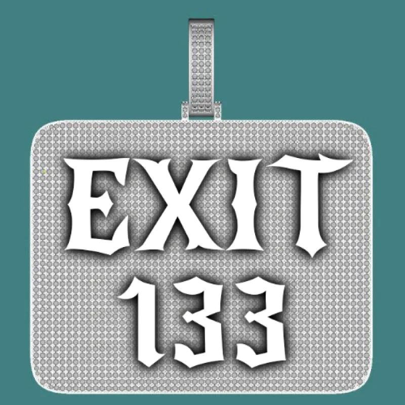 CUSTOM LETTER NECKLACE 3D BIG SQUARE sold by The GUU Shop