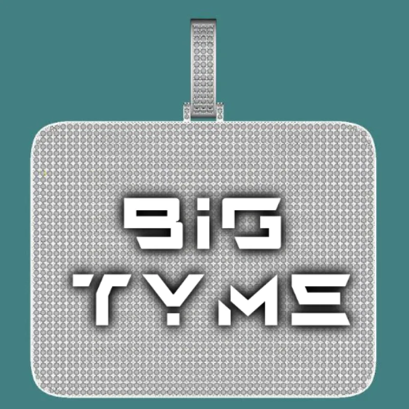 CUSTOM LETTER NECKLACE 3D BIG SQUARE sold by The GUU Shop