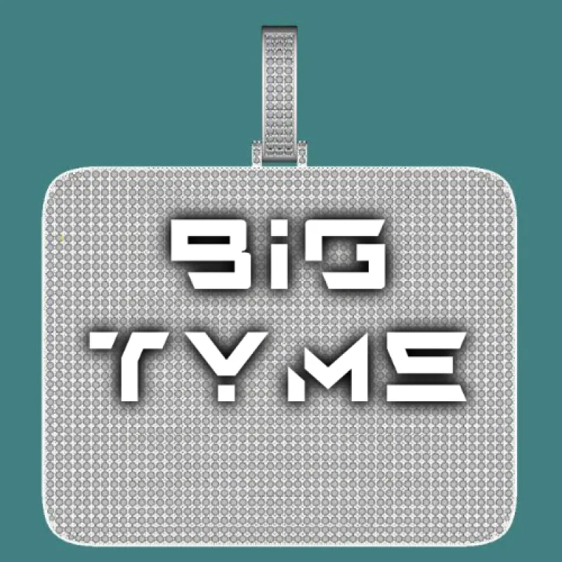 CUSTOM LETTER NECKLACE 3D BIG SQUARE sold by The GUU Shop