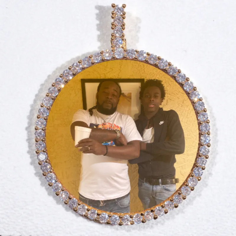 LARGE 3D CIRCLE CUSTOM PICTURE PENDANT sold by The GUU Shop