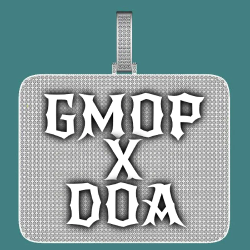 CUSTOM LETTER NECKLACE 3D BIG SQUARE sold by The GUU Shop