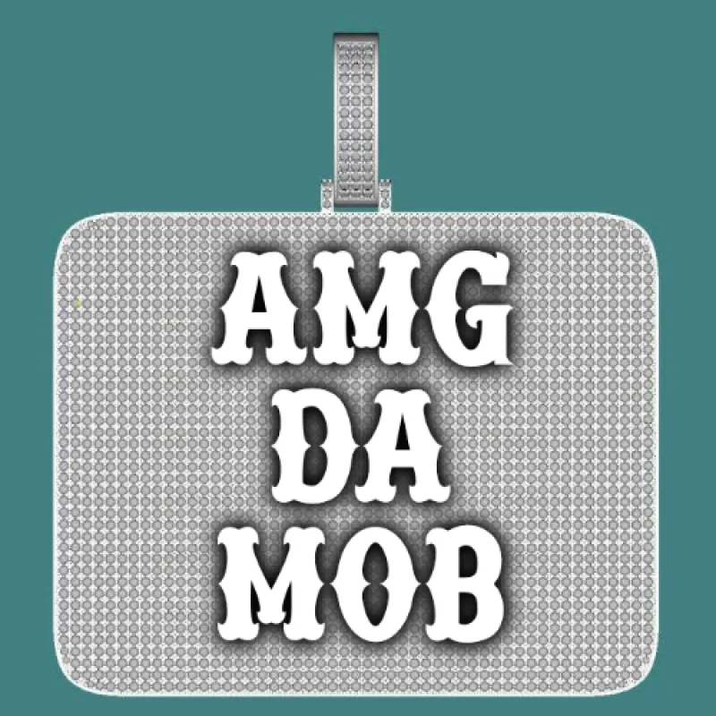 CUSTOM LETTER NECKLACE 3D BIG SQUARE sold by The GUU Shop