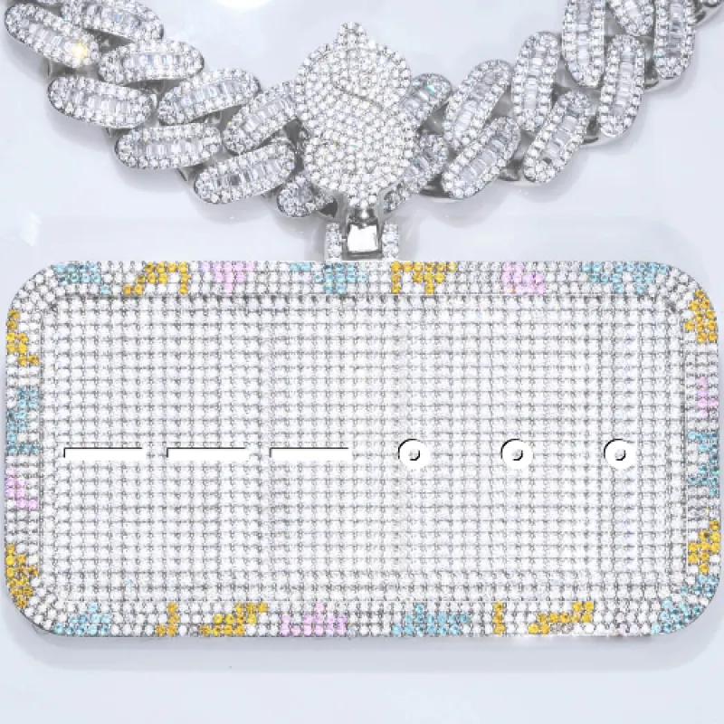 CUSTOM LETTER NECKLACE 3D COLORFUL SQUARE sold by The GUU Shop