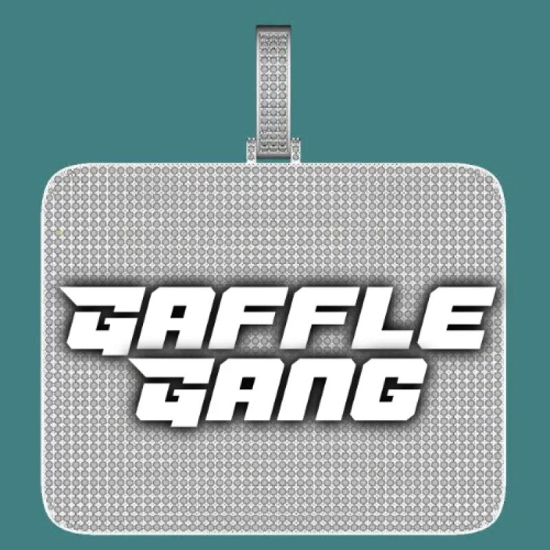 CUSTOM LETTER NECKLACE 3D BIG SQUARE sold by The GUU Shop