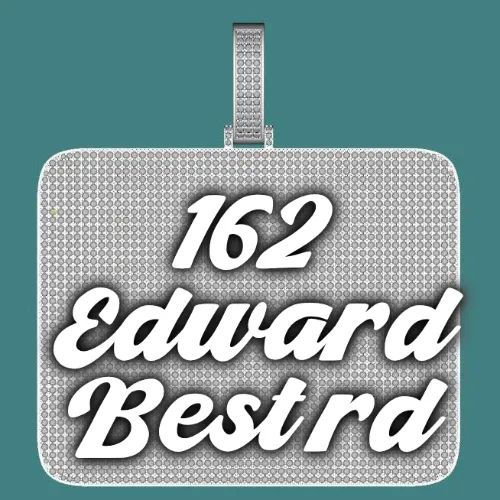 CUSTOM LETTER NECKLACE 3D BIG SQUARE sold by The GUU Shop