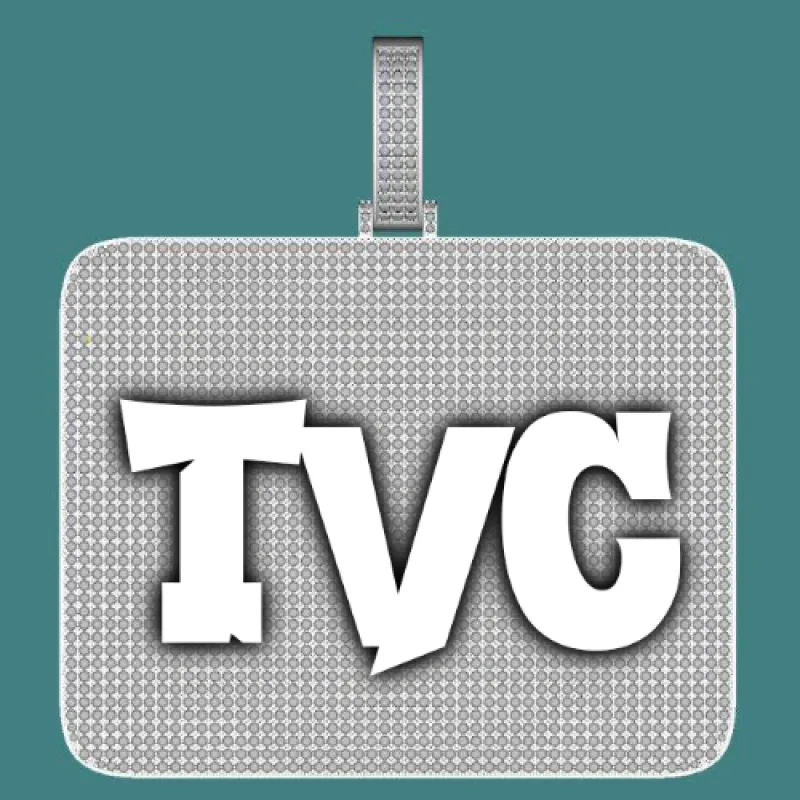 CUSTOM LETTER NECKLACE 3D BIG SQUARE sold by The GUU Shop