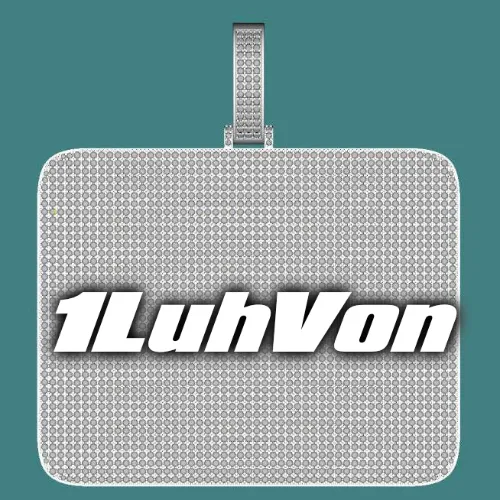 CUSTOM LETTER NECKLACE 3D BIG SQUARE sold by The GUU Shop