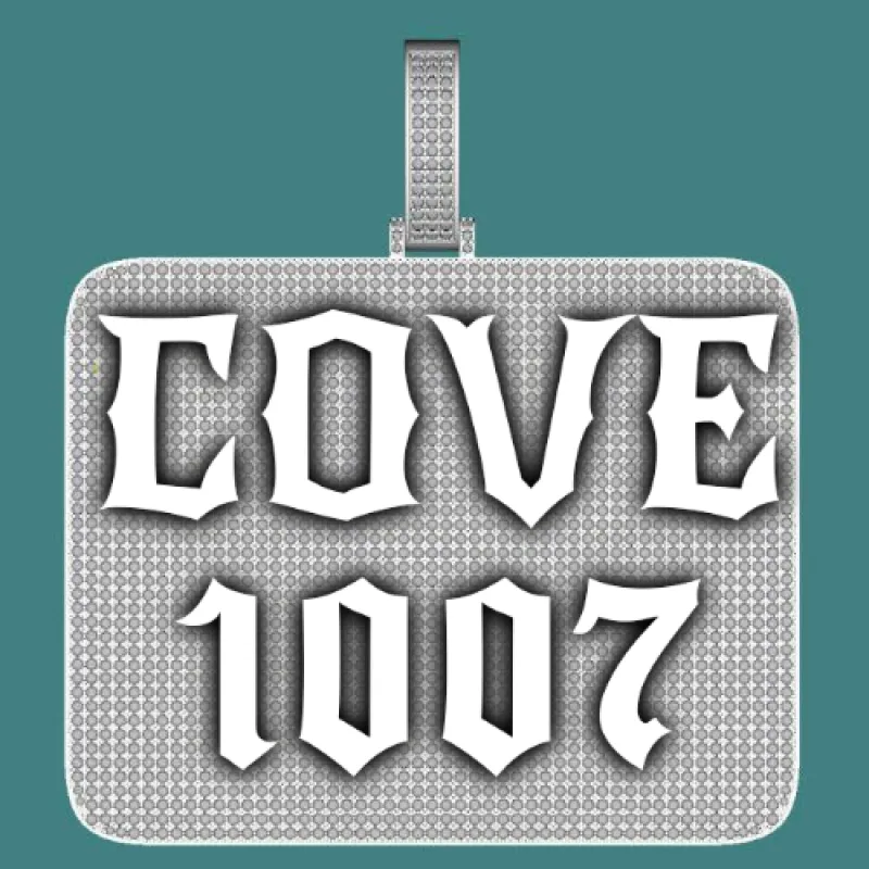 CUSTOM LETTER NECKLACE 3D BIG SQUARE sold by The GUU Shop